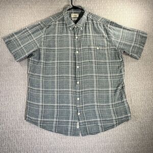 Weatherproof,‎ original vintage washable linen Button-Down Men shirt (XL)